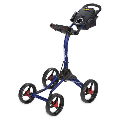 Bag Boy Quad XL Golf Push Cart - Navy/Red