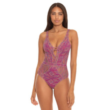 Load image into Gallery viewer, Becca Mosaic Show and Tell Berry 1PC Wmns Swimsuit - Berry/L
 - 1