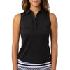 Golftini Ruffle Tech Womens Sleeveless Golf Polo