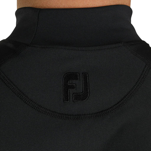 FootJoy Mock Black Mens Long Sleeve Golf Shirt