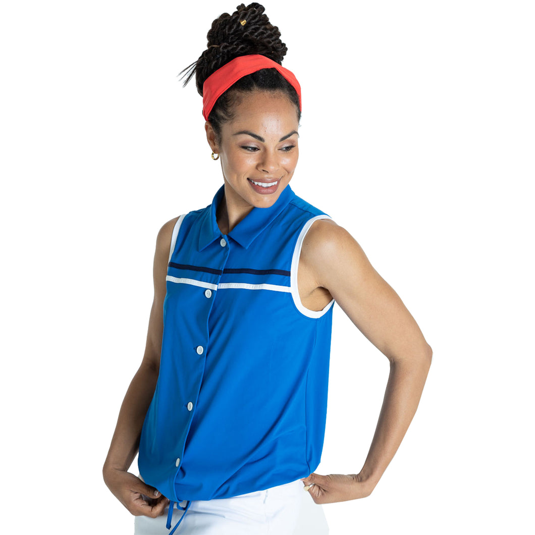 Kinona Cinch It and Sink It Womens Golf Top - BLUEBERY BL 228/L