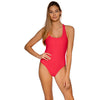 Sunsets Rue Racerback Geranium One Piece Womens Swimsuit