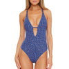 Becca Sundance Plunge Starry Night One Piece Womens Swimsuit