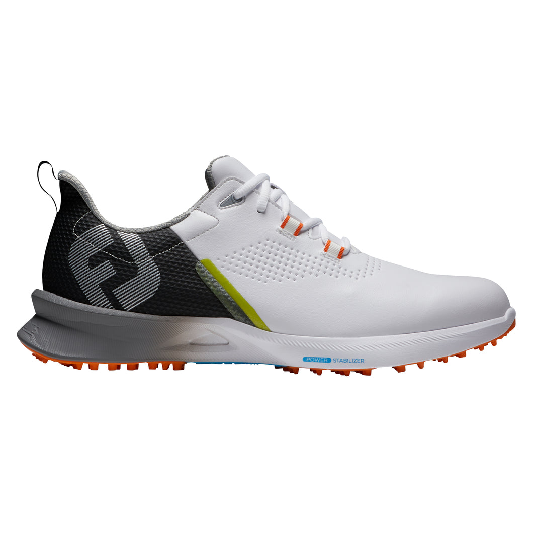 FootJoy Fuel Mens Golf Shoes SS - White/Black/2E WIDE/12.0