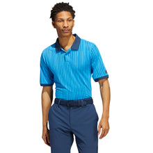 Load image into Gallery viewer, Adidas Jacquard HEAT.RDY Blue Rush Mens Golf Polo - Blue Rush/Navy/XXL
 - 1