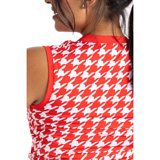 Kinona Cut Loose Red Womens Sleeveless Golf Polo