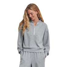 Load image into Gallery viewer, Varley Davidson Womens Half Zip Sweatshirt - Light Grey Marl/L
 - 3