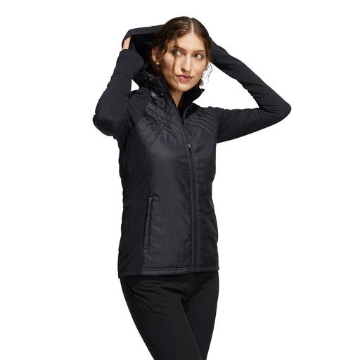 Adidas Hybrid Quilted Black Womens Golf Jacket