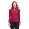 Adidas Textured Legacy Burgundy Womens Golf Jacket