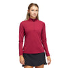 Adidas Ultimate365 Legacy Burgundy Womens Golf 1/2 Zip