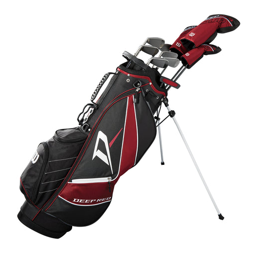 Wilson Deep Red Tour RH Mens Complete Golf Set - Standard/Regular/Bk/Deep Red/Gry