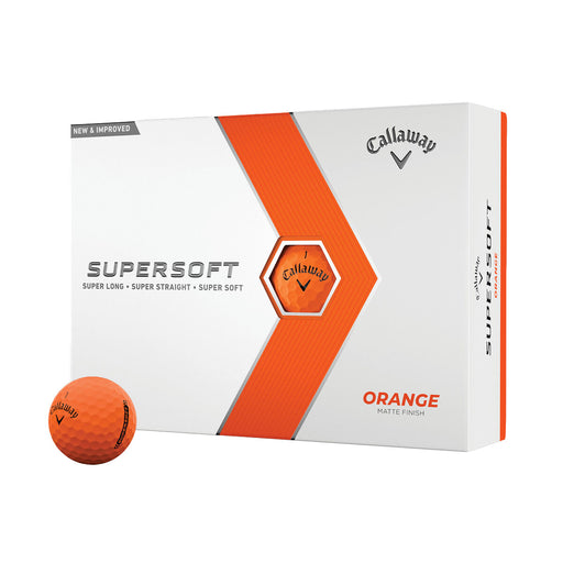 Callaway Supersoft Matte Golf Balls - Dozen - Orange