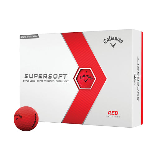 Callaway Supersoft Matte Golf Balls - Dozen - Red