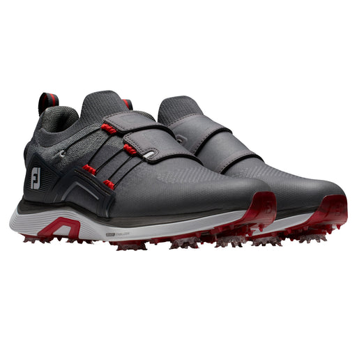 FootJoy HyperFlex BOA Mens Golf Shoes 2023 - Charcl/Gry/Red/2E WIDE/10.0