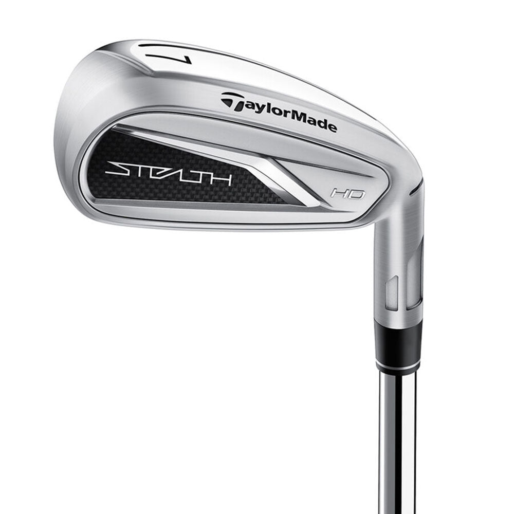 TaylorMade Stealth HD RH Mens Steel Irons - 5-PW AW/Kbs Max 85 Mt/Stiff