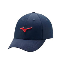 Load image into Gallery viewer, Mizuno Tour Adjustable Lightweight Golf Hat - Navy/Red/One Size
 - 5