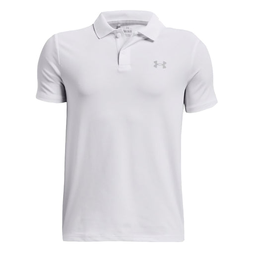 Under Armour Performance Boys Golf Polo - WHITE 100/XL