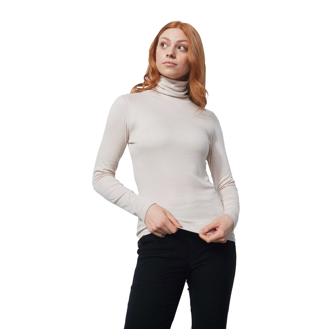 Daily Sports Ancona Roll Neck LS Womens Golf Shirt - RAW 218/L