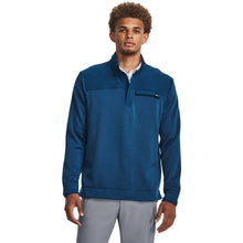 Load image into Gallery viewer, Under Armour Storm SweaterFleece Mens Golf 1/2 Zip - VARSITY BLU 426/XXL
 - 3