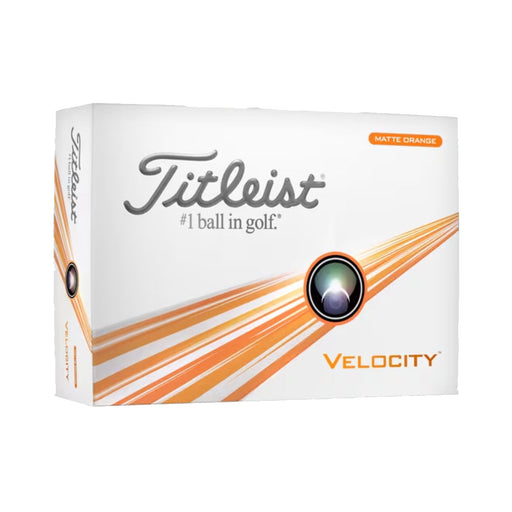 Titleist Velocity Golf Balls - Dozen - Matte Orange