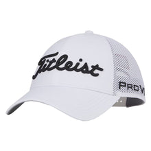 Load image into Gallery viewer, Titleist Tour Performance Mesh Mens Golf Hat - WHITE/BLACK 110/One Size
 - 6