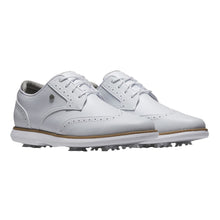 Load image into Gallery viewer, FootJoy Traditions Spiked Womens Golf Shoes - White/White/B Medium/10.0
 - 5