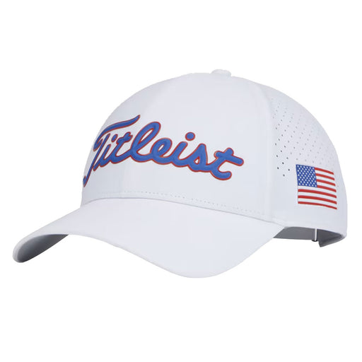 Titleist Players Tech Mens Golf Hat - White/Royal/Red/One Size