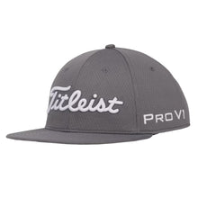 Load image into Gallery viewer, Titleist Tour Elite Flat Bill Mens Golf Hat - Charcoal/White/One Size
 - 3