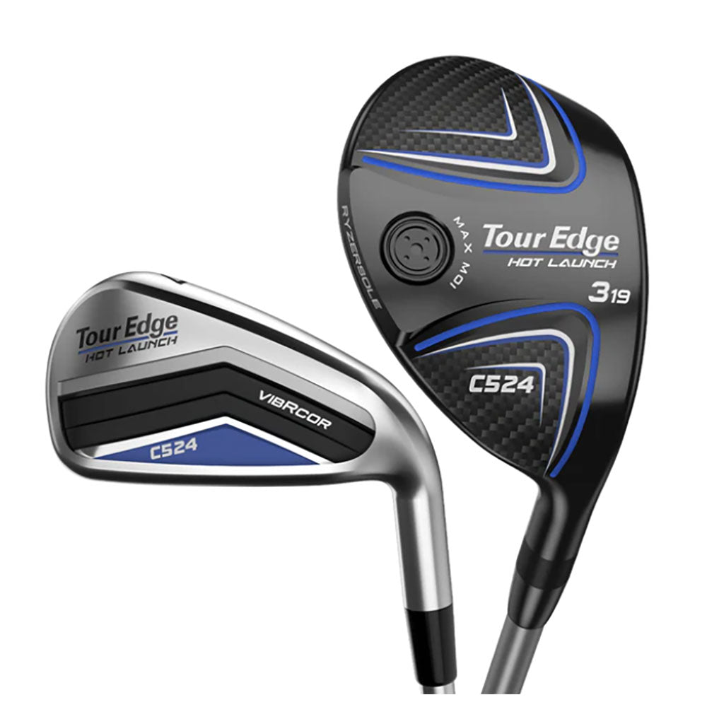 Tour Edge Hot Launch C524 Mens RH Combo Iron Set - 4H 5H / 6-PW/ASC PL55/MPH 95/Regular