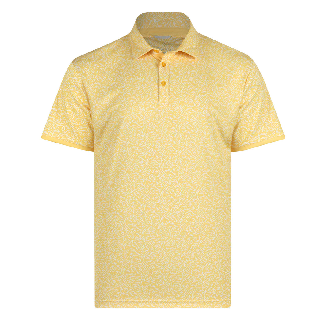 Swannies Fore Mens Golf Polo - Lemon/XL