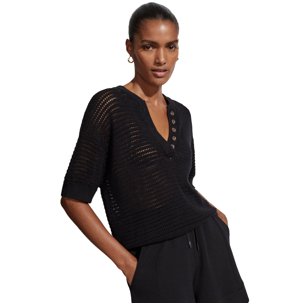 Varley Callie Womens Knit Top - Black/L