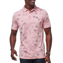 Load image into Gallery viewer, TravisMathew Coconut Palm Mens Golf Polo - Heater Blush/XL
 - 1