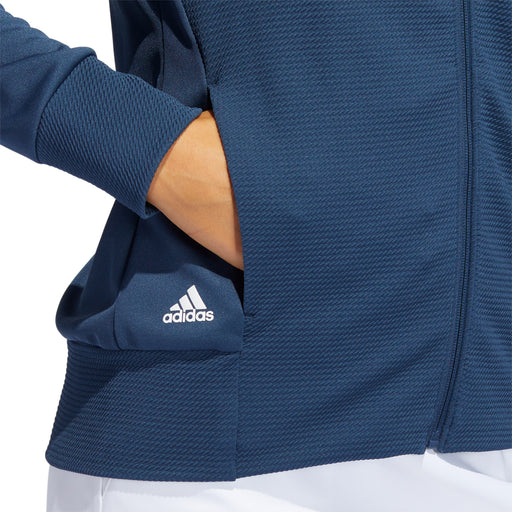 Adidas Textured Womens Full Zip Golf Jacket