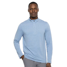 Load image into Gallery viewer, Travis Mathew Havasu 2.0 Mens Quarter Zip Pullover - Hthr Blue 4hbl/XXL
 - 3