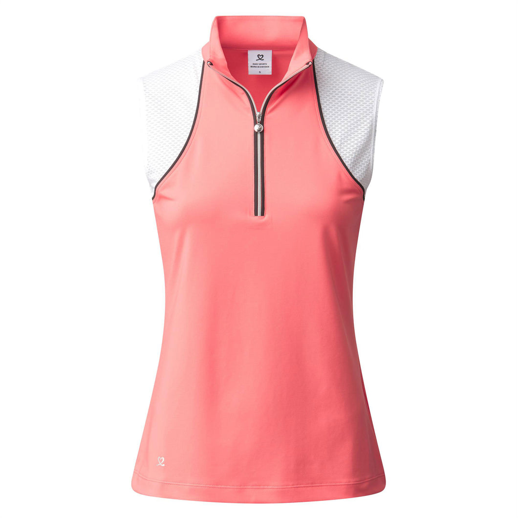 Daily Sports Maja Womens Sleeveless Golf Polo - CORAL 437/XL