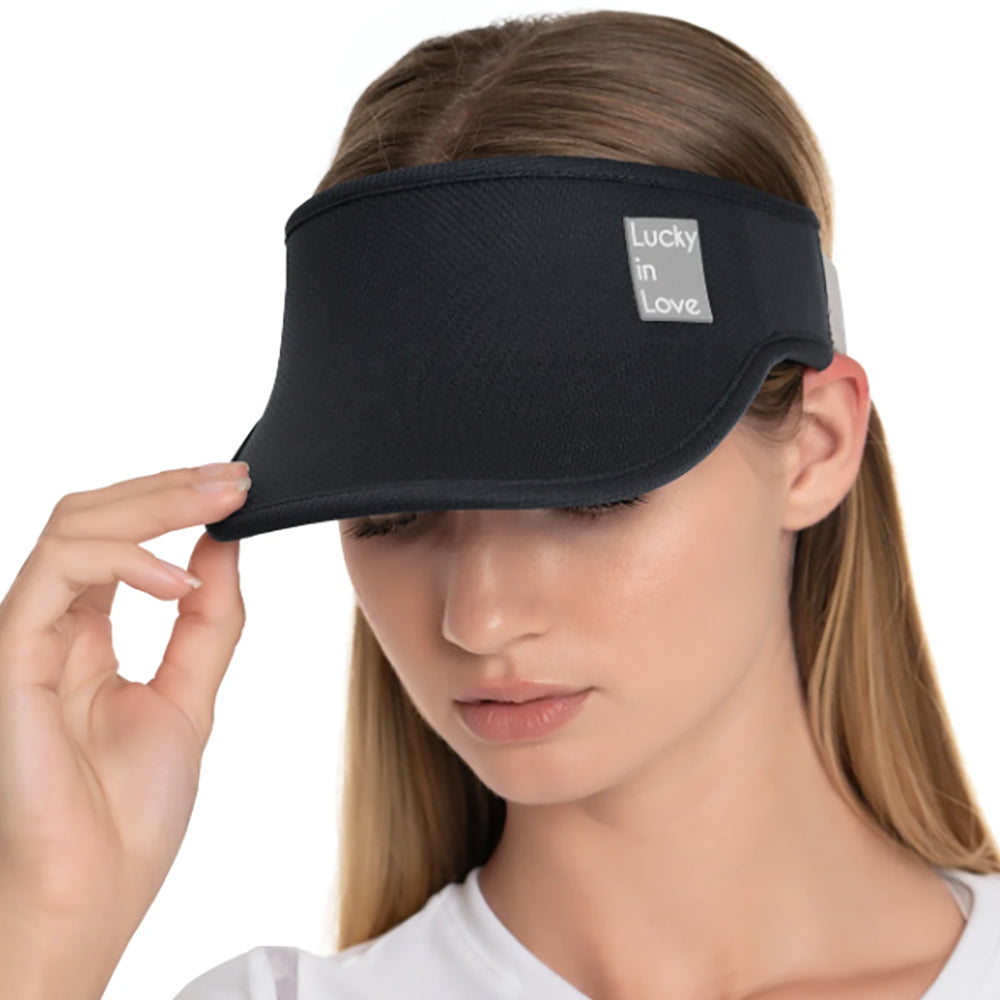 Lucky In Love Lucky Logo Womens Visor - BLACK 001/One Size