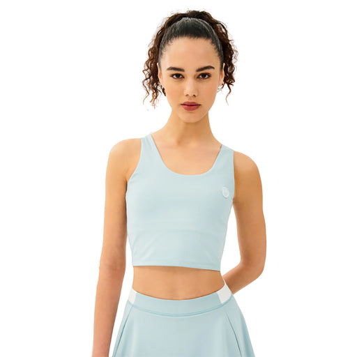 Splits59 Sprint Rigor Womens Bralette Tennis Tank - Teal/White/L