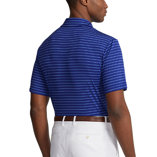 RLX Polo Golf FTWT Blue Stripe Mens Golf Polo