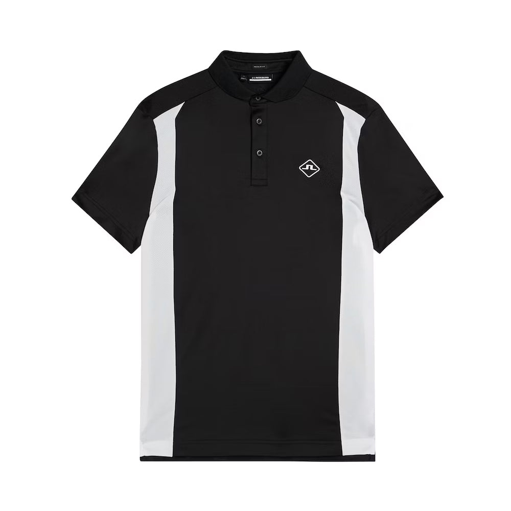 J. Lindeberg Freddy Regular Fit Mens Golf Polo - BLACK 9999/XL