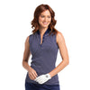 EP New York Mandarin Stripe Womens Golf Polo