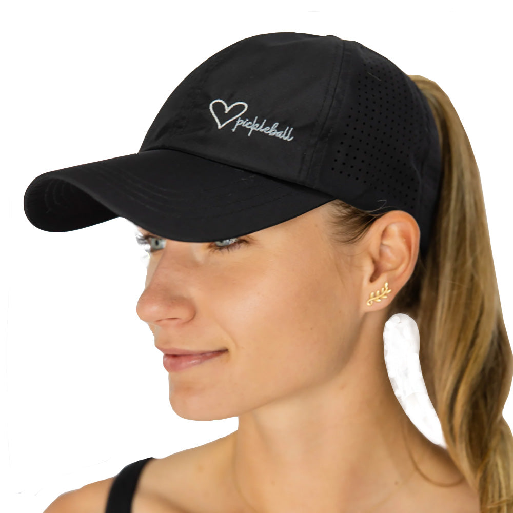 Vimhue Love Pickleball Womens Hat - Black/One Size