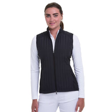 Load image into Gallery viewer, EP New York Vertical Quilted Womens Golf Vest - Black/L
 - 1