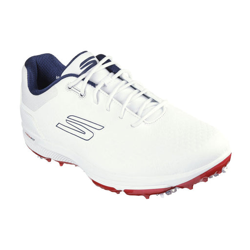 Skechers Pro 6 Mens Golf Shoes - White/Navy/Red/D Medium/12.0