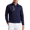 RLX Polo Golf Houndstooth Quarter Zip Mens Golf Polo