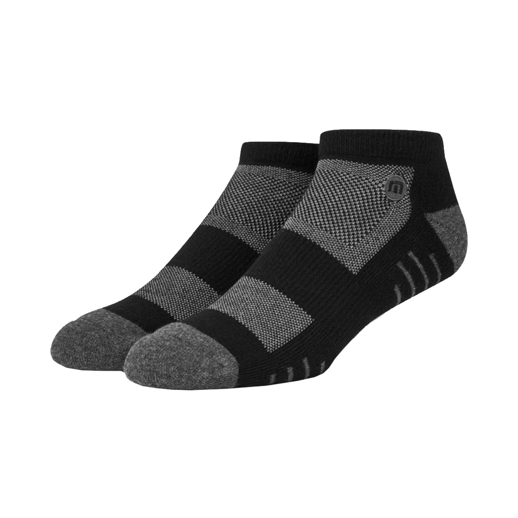 TravisMathew Eighteener 2.0 Ankle Socks - Black/Grey/One Size