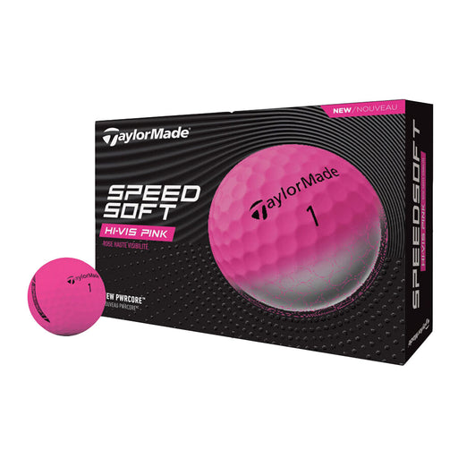 TaylorMade SpeedSoft Golf Balls - Dozen - Pink