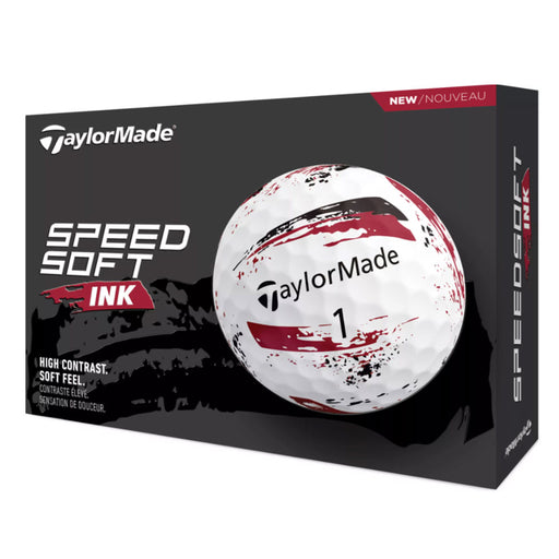 TaylorMade SpeedSoft Golf Balls - Dozen - Red