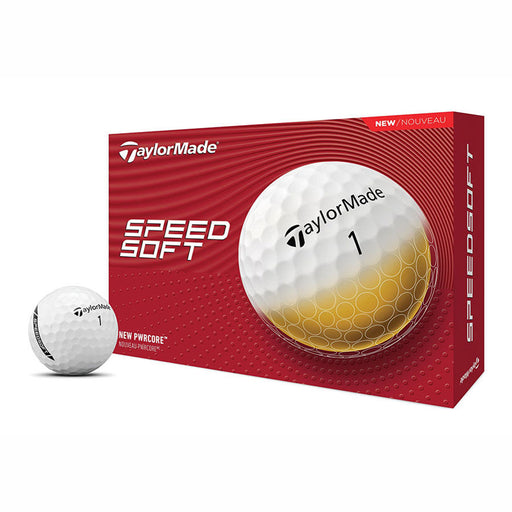 TaylorMade SpeedSoft Golf Balls - Dozen - White