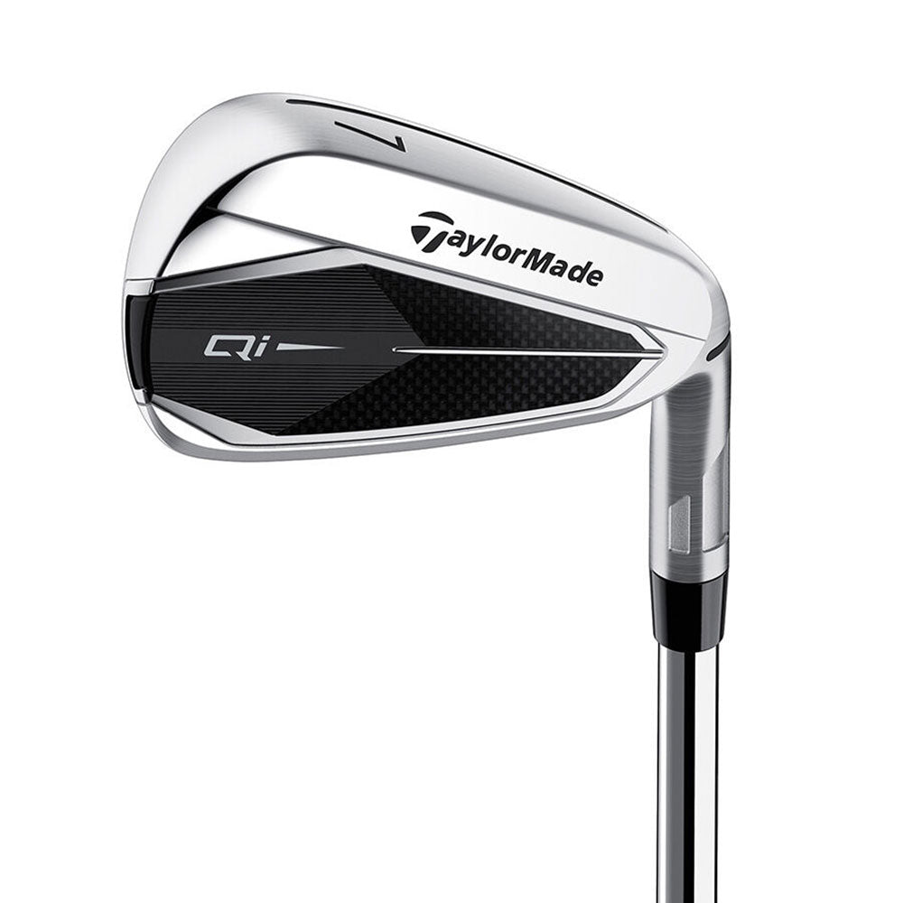 TaylorMade Qi Steel Left Hand Mens 7 P Iron Set - 5-PW AW/Kbs Max 85 Mt/Stiff