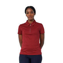 Load image into Gallery viewer, Daily Sports Peoria Womens Short Sleeve Golf Polo - Umbria Red/L
 - 5